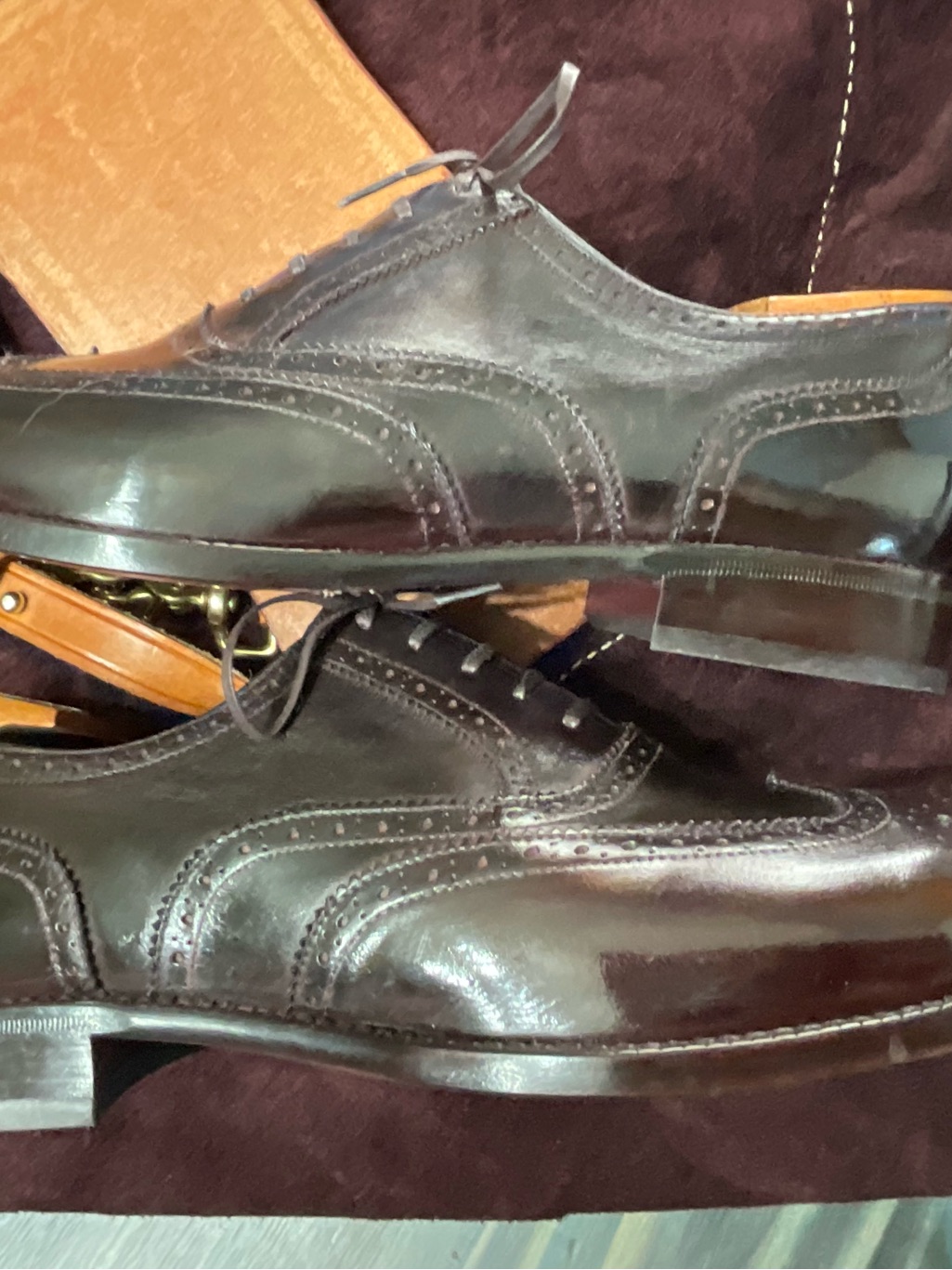 Beckett Simonon Men's Patina Wingtip Brogues Men’s Shoes Size Us12 — image 8 of 8